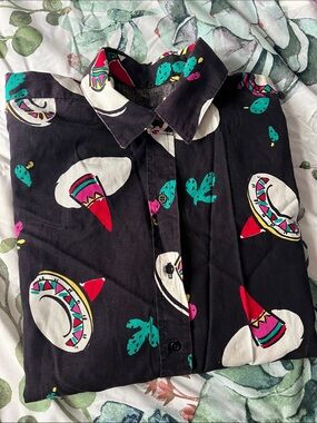 Panhandle Slim Cactus & Somberors Button Down Size L